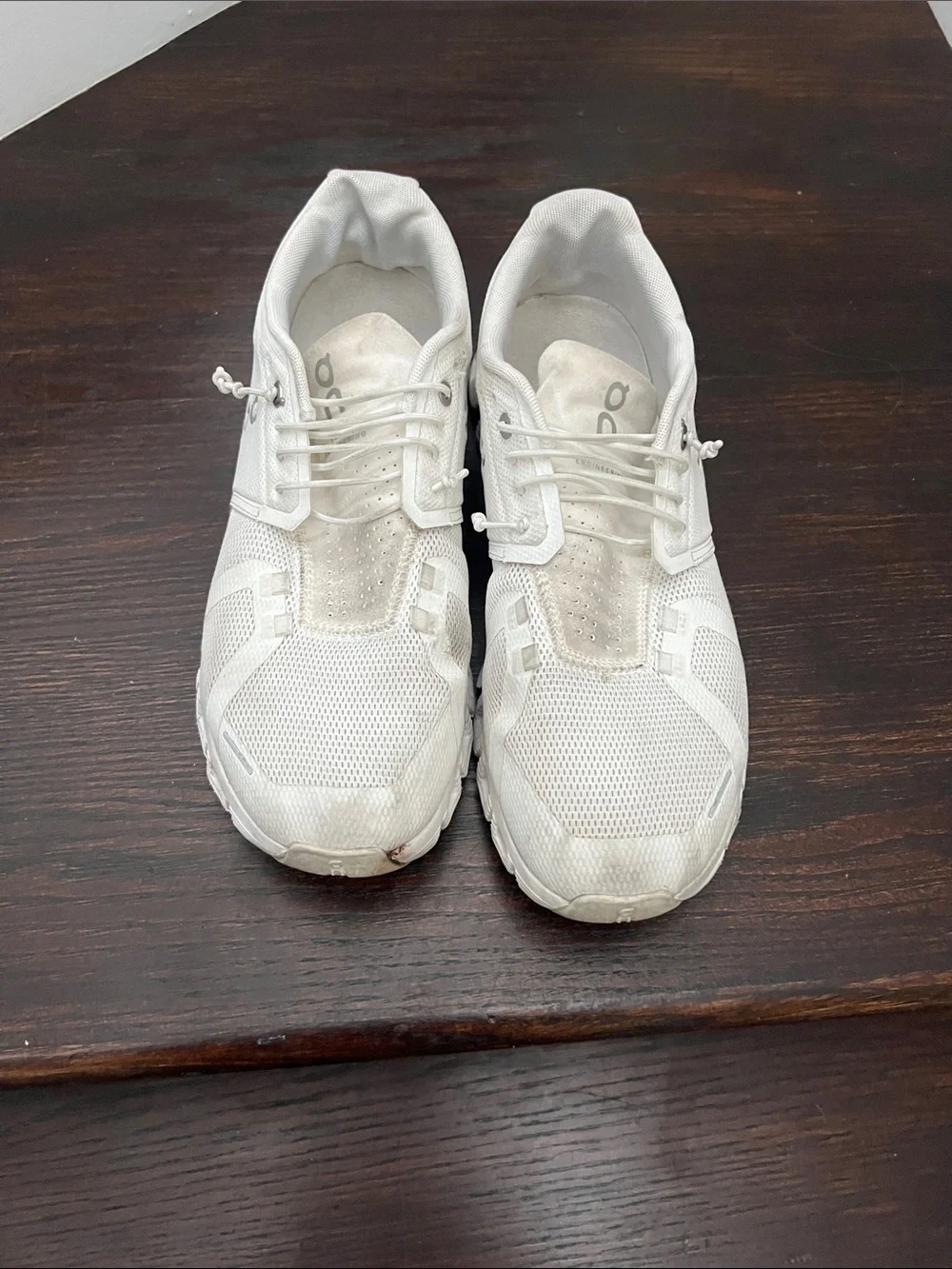 On Running White Mesh Runner Sneakers